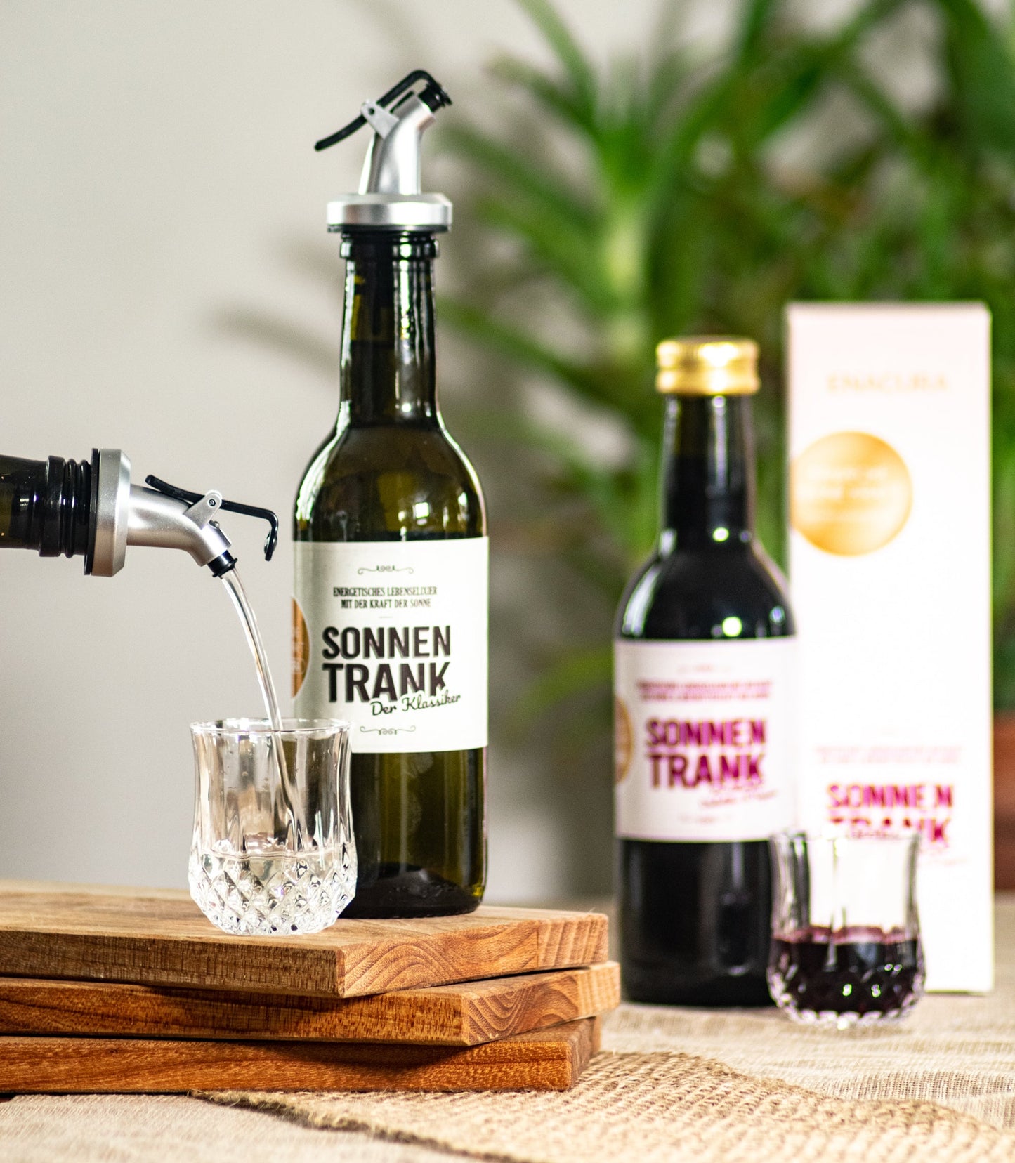 Sonnentrank mit Ausgießer Portionierer